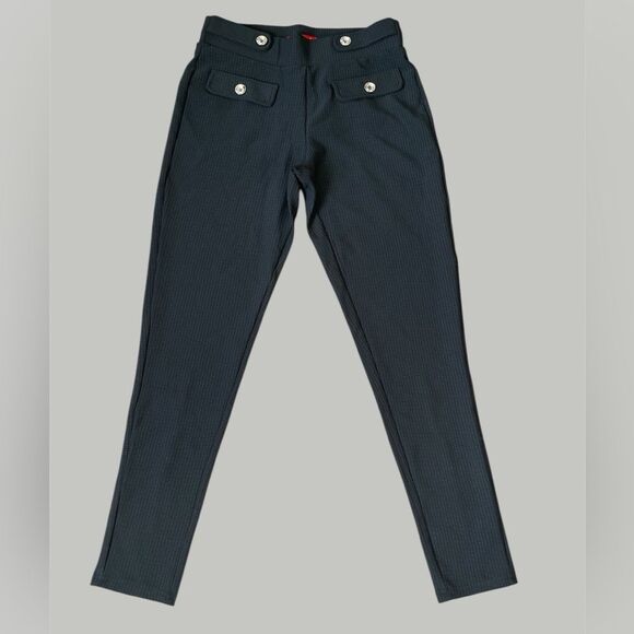 Maze Collection Pants Womens  Black Gray Pull-On Stretchy Skinny Leg Sz S - Picture 1 of 10